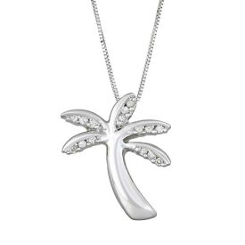 銀色 シルバー ダイヤモンド ネックレス 【 UNBRANDED STERLING SILVER DIAMOND ACCENT PALM TREE PENDANT NECKLACE / 】 ジュエリー アクセサリー レディースジュエリー ペンダント