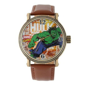 マーベル ビンテージ ヴィンテージ ゴールド ウォッチ 時計 茶色 ブラウン 【 MARVEL THE INCREDIBLE HULK VINTAGE GOLD TONE WATCH / BROWN 】 腕時計 メンズ腕時計 ※入荷時に電池が切れの場合もありますの