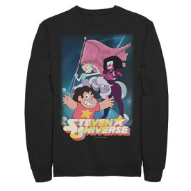 【★スーパーSALE★6/11深夜2時迄】キャラクター ユニバース チーム スウェットシャツ トレーナー 【 LICENSED CHARACTER CARTOON NETWORK STEVEN UNIVERSE TEAM FLAG POSTER SWEATSHIRT / 】 メンズファッション トップス