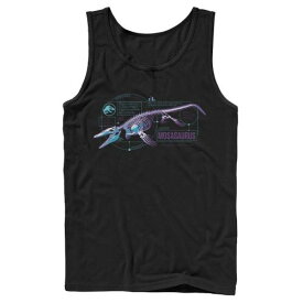 【★スーパーSALE★6/11深夜2時迄】キャラクター タンクトップ 【 LICENSED CHARACTER JURASSIC WORLD MOSASAURUS SKELETON X RAY TANK TOP / 】 メンズファッション トップス