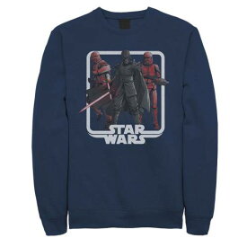 ナイツ スウェットシャツ トレーナー 紺色 ネイビー スターウォーズ 【 STAR WARS KYLO REN AND THE KNIGHTS OF PORTRAIT SWEATSHIRT / NAVY 】 メンズファッション トップス