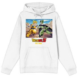 【★スーパーSALE★6/11深夜2時迄】キャラクター ドラゴン フーディー パーカー 白色 ホワイト 【 LICENSED CHARACTER DRAGON BALL Z PERFECT CELL SAGA HOODIE / WHITE 】 メンズファッション トップス スウェット トレーナー