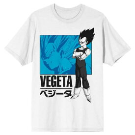 【★スーパーSALE★6/11深夜2時迄】キャラクター ドラゴン Tシャツ 白色 ホワイト 【 LICENSED CHARACTER DRAGON BALL Z VEGETA TEE / WHITE 】 メンズファッション トップス カットソー