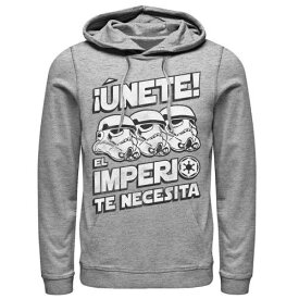 キャラクター ストームトゥルーパー フーディー パーカー スターウォーズ 【 LICENSED CHARACTER STAR WARS UNETE EL IMPERIO TE NECESITA STORMTROOPER FADED PORTRAIT HOODIE / 】 メンズファッション トップス スウェ