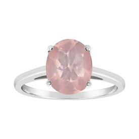 銀色 シルバー ローズ 【 ALYSON LAYNE STERLING SILVER ROSE QUARTZ OVAL SOLITAIRE RING / 】 ジュエリー アクセサリー レディースジュエリー 指輪 リング