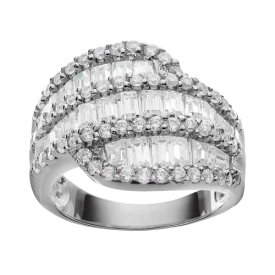 銀色 シルバー 白色 ホワイト 【 SOPHIE MILLER TAPERED CUBIC ZIRCONIA BAGUETTE STERLING SILVER RING / WHITE 】 ジュエリー アクセサリー レディースジュエリー 指輪 リング