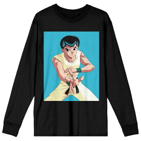 キャラクター Tシャツ 黒色 ブラック 【 LICENSED CHARACTER YUYU HAKUSHO YUSUKE TEE / BLACK 】 メンズファッション トップス カットソー