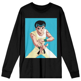 【★スーパーSALE★6/11深夜2時迄】キャラクター Tシャツ 黒色 ブラック 【 LICENSED CHARACTER YUYU HAKUSHO YUSUKE TEE / BLACK 】 メンズファッション トップス カットソー