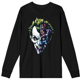 キャラクター ディーシー コミックス Tシャツ 黒色 ブラック 【 LICENSED CHARACTER DC COMICS JOKER TEE / BLACK 】 メンズファッション トップス カットソー