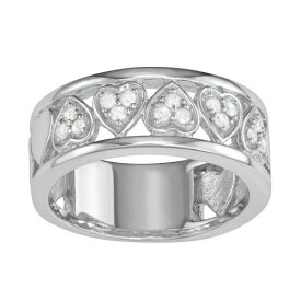 銀色 シルバー ダイヤモンド C.T. 【 JEWELEXCESS STERLING SILVER 1/5 DIAMOND HEART RING / SILVERTONE 】 ジュエリー アクセサリー レディースジュエリー 指輪 リング