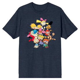 キャラクター Tシャツ 青色 ブルー 【 LICENSED CHARACTER NICK 90S CHARACTERS TEE / BLUE 】 メンズファッション トップス カットソー