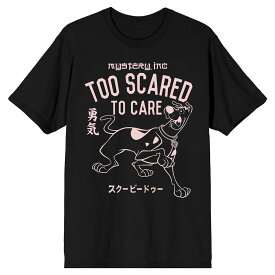 キャラクター Tシャツ 黒色 ブラック 【 LICENSED CHARACTER SCOOBY DOO TOO SCARED TEE / BLACK 】 メンズファッション トップス カットソー
