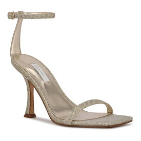 ナインウエスト ドレス サンダル ゴールド 【 NINE WEST YESS DRESS SANDALS / GOLD GLITTER 】 パンプス