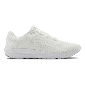 UNDER ARMOUR スニーカー 運動靴 白色 ホワイト アンダーアーマー スニーカー 【 CHARGED PURSUIT 2 RUNNING SHOES WHITE 】