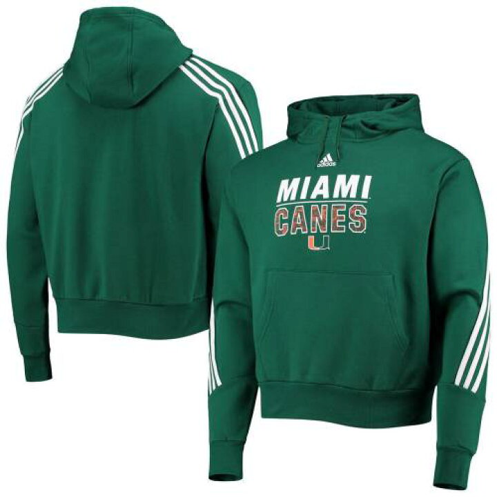 楽天市場 アディダス 緑 グリーン マイアミ ハリケーンズ フーディー パーカー Green Adidas 3stripe Mia スニケス