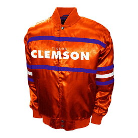 【★スーパーSALE★6/11深夜2時迄】クレムソン タイガース サテン ジャケット 橙 オレンジ 【 UNBRANDED CLEMSON TIGERS 2ND ERA SATIN JACKET / CLM ORANGE 】 メンズファッション コート