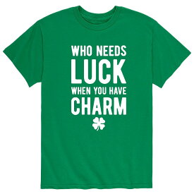 キャラクター Tシャツ 【 LICENSED CHARACTER WHO NEEDS LUCK CHARM TEE / 】 メンズファッション トップス カットソー