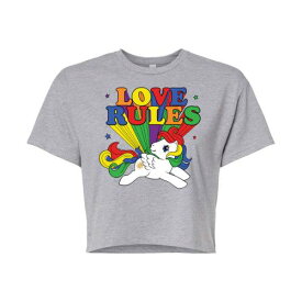 キャラクター ポニー Tシャツ 【 LICENSED CHARACTER MY LITTLE PONY LOVE RULES CROPPED TEE / 】 キッズ ベビー マタニティ トップス カットソー