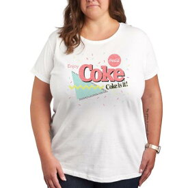 キャラクター グラフィック Tシャツ 白色 ホワイト 90'S 【 LICENSED CHARACTER PLUS COCA-COLA COKE GRAPHIC TEE / WHITE 】 レディースファッション トップス カットソー