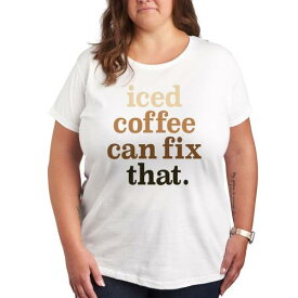 キャラクター グラフィック Tシャツ 白色 ホワイト 【 LICENSED CHARACTER PLUS ICED COFFEE CAN FIX THAT GRAPHIC TEE / WHITE 】 キッズ ベビー マタニティ トップス カットソー