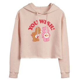キャラクター ゴールデンベアーズ カルベアーズ フーディー パーカー ピンク 【 LICENSED CHARACTER CARE BEARS YOU WISH CROPPED HOODIE / PINK 】 キッズ ベビー マタニティ トップス スウェット トレーナー