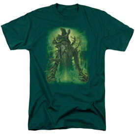 キャラクター リング スリーブ Tシャツ 緑 グリーン 半袖 【 LICENSED CHARACTER LORD OF THE RINGS TREEBEARD SHORT SLEEVE ADULT T-SHIRT / HUNTER GREEN 】 メンズファッション トップス カットソー