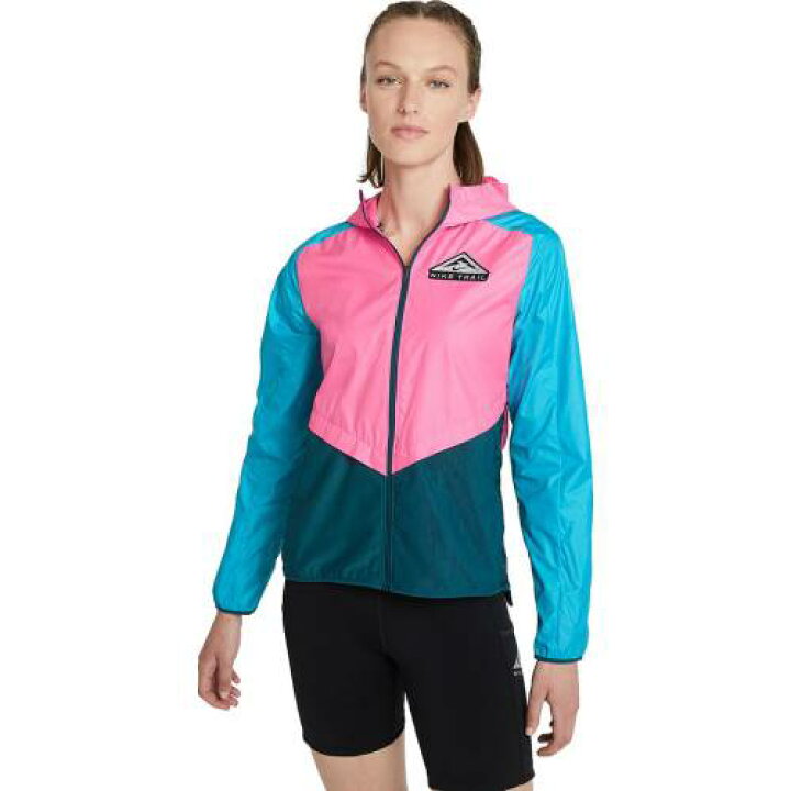 楽天市場 ナイキ ウィンドランナー ジャケット ピンク 青色 ブルー 黒色 ブラック レディース Windrunner Pink Nike Trail Jacket Glow Turquoise Blue Black スニケス