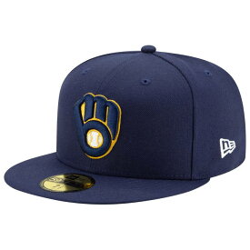 ニューエラ New Era 【 Brewers 59Fifty Authentic Cap Adult Royal/Yellow 】 ブルワーズ オーセンティック キャップ 帽子 ユニセックス yellow 黄色・イエロー