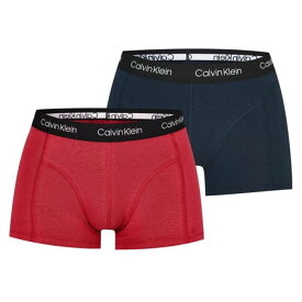 カルバンクライン Calvin Klein 【 2 Pack Trunks Men Nvy/Red 6Zq 】 インナー 下着 ナイトウェア メンズ インナー 下着 ボクサーパンツ メンズ Red 赤・レッド