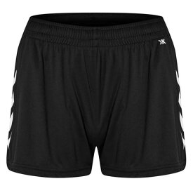 ヒュンメル Hummel 【 Poly Football Shorts Women Black 】 フットボール ショーツ レディース 黒色 ブラック