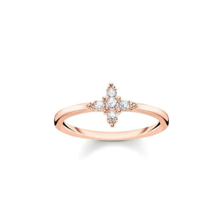 楽天市場】Thomas Sabo 【 Crystal Star Ring Women Rose Gold 