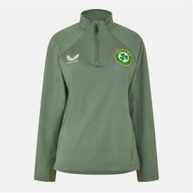 Castore 【 Ireland Quarter Zip Drill Top 2023 Womens Women Jolly Green 】 レディース レディース green 緑・グリーン