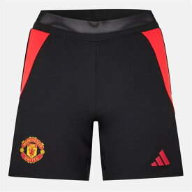 アディダス Adidas 【 Manchester United Licensed Football Shorts Women Black 】 ユナイテッド フットボール ショーツ レディース 黒色 ブラック