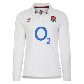 アンブロ Umbro 【 England Rugby Long Sleeve Home Rugby Shirt 2023 2024 Juniors Kids White 】 ラグビー Sleeve スリーブ スポーツ アウトドア ラグビー ウェア シャツ ジュニア キッズ 白色 ホワイト