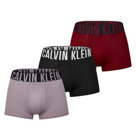 カルバンクライン Calvin Klein 【 3 Pack Intense Power Trunks Men Blk/Red/Sandq1Q 】 Power パワー インナー 下着 ナイトウェア メンズ インナー 下着 ボクサーパンツ メンズ Red 赤・レッド