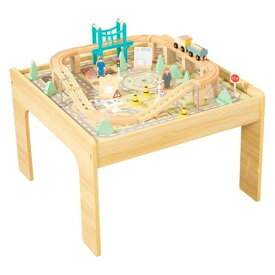 Tooky Toys 【 Wooden 50 Piece Train Table Unisex Multi 】 おもちゃ 乗り物のおもちゃ 車 ミニカー トイカー ユニセックス