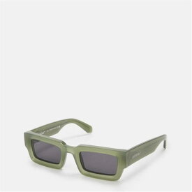 Off White 【 Unisex Square Sunglasses Unisex Green/Grey 】 サングラス ユニセックス green 緑・グリーン 灰色 グレー
