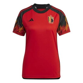 アディダス Adidas 【 Belgium Home Shirt 2022 Womens Women Red/Black 】 レディース レディース Red 赤・レッド 黒色 ブラック