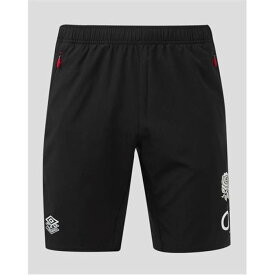 アンブロ Umbro 【 England Rugby Gym Shorts 2024 Juniors Kids Black 】 ラグビー ショーツ スポーツ アウトドア ラグビー ウェア ハーフパンツ ショートパンツ ジュニア キッズ 黒色 ブラック