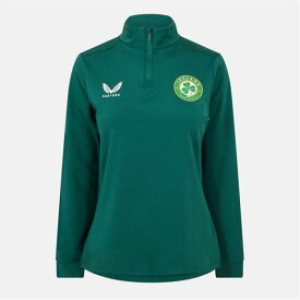 Castore 【 Ireland Matchday Quarter Zip 2023 Womens Women Green 】 レディース レディース green 緑・グリーン