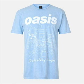 Official 【 Oasis T-Shirt Womens Women Blu Illustratin 】 Tシャツ レディース レディース