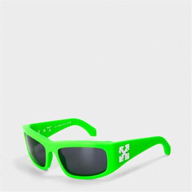 Off White 【 Unisex Square Sunglasses, Square Design Unisex Green/Dark Grey 】 ユニセックス green 緑・グリーン 灰色 グレー
