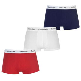 カルバンクライン Calvin Klein 【 3-Pack Boxer Shorts Mens Men Nvy/Wht/Red 】 3個入 ショーツ メンズ インナー 下着 ナイトウェア メンズ インナー 下着 ボクサーパンツ メンズ Red 赤・レッド