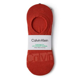 カルバンクライン Calvin Klein 【 2-Pack Footie High Cut Socks Unisex Scarlet Red 】 2個入 ハイ ソックス・靴下 インナー 下着 ナイトウェア メンズ 靴下 レッグウェア 靴下 ユニセックス Red 赤・レッド