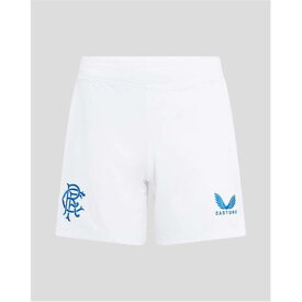 Castore 【 Rangers Home Shorts 2024 2025 Womens Women White/Blue 】 レンジャース ショーツ レディース レディース 白色 ホワイト 青色 ブルー
