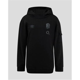 アンブロ Umbro 【 England Rugby Hoodie 2024 Adults Men Black 】 ラグビー フーディー パーカー メンズファッション トップス パーカー メンズ 黒色 ブラック