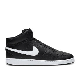 ナイキ Nike 【 Court Vision Mid 'Black White' Men Black/White 】 コート ミッド メンズ 黒色 ブラック 白色 ホワイト