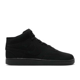 ナイキ Nike 【 Court Vision Mid 'Triple Black' Men Black/Black/Black 】 コート ミッド メンズ 黒色 ブラック