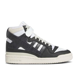アディダス Adidas 【 Wmns Forum 84 High 'Black Python' Women Cloud White/Core Black/Aluminium 】 フォーラム ハイ レディース 白色 ホワイト コア 黒色 ブラック