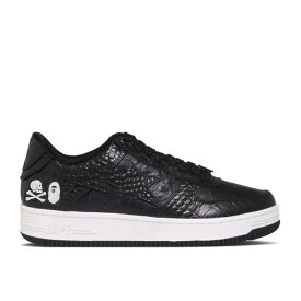 ベイプ Bape 【 Neighborhood X Sta 'Black Crocodile & Ostrich' Men Black 】 クロコダイル メンズ 黒色 ブラック